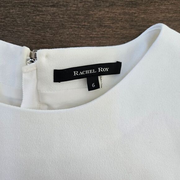 Rachel Roy Off-white Shift Dress Size 6 - Picture 6 of 10